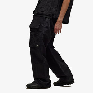 Y-3 | LINED JACQUARD RIPSTOP PANTS  { BLACK