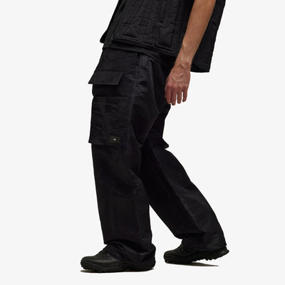 Y-3 | LINED JACQUARD RIPSTOP PANTS  { BLACK