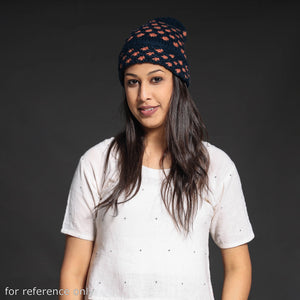Black - Kullu Karishma Handwoven Merino Wool Cap