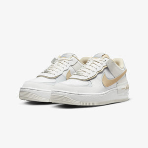 Nike | AIR FORCE 1 SHADOW  { SUMMIT WHITE/SESAME-WOLF GREY