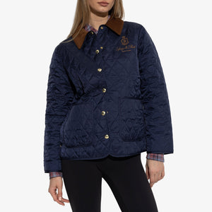 SPORTY & RICH | VENDOME NYLON QUILTED JACKET { NAVY