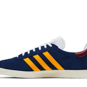 adidas Gazelle Dark Blue Crew Yellow Burgundy