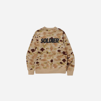 Bape Gradation Camo Crewneck Crewneck Beige