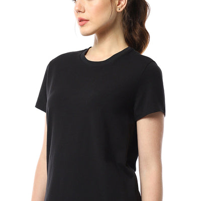 Essential Basic Cotton Tee - Jet Black
