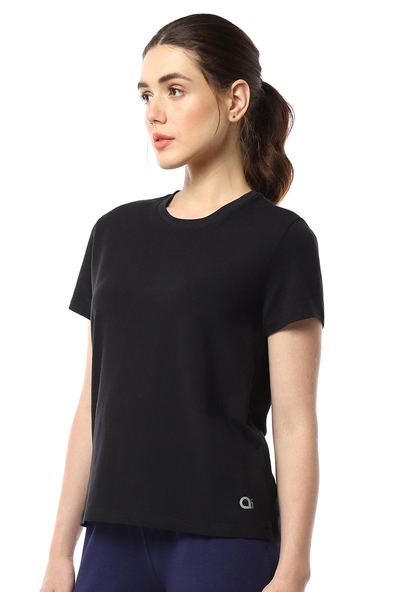 Essential Basic Cotton Tee - Jet Black