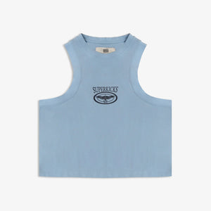SUPERKICKS | CROP TOP { LIGHT BLUE