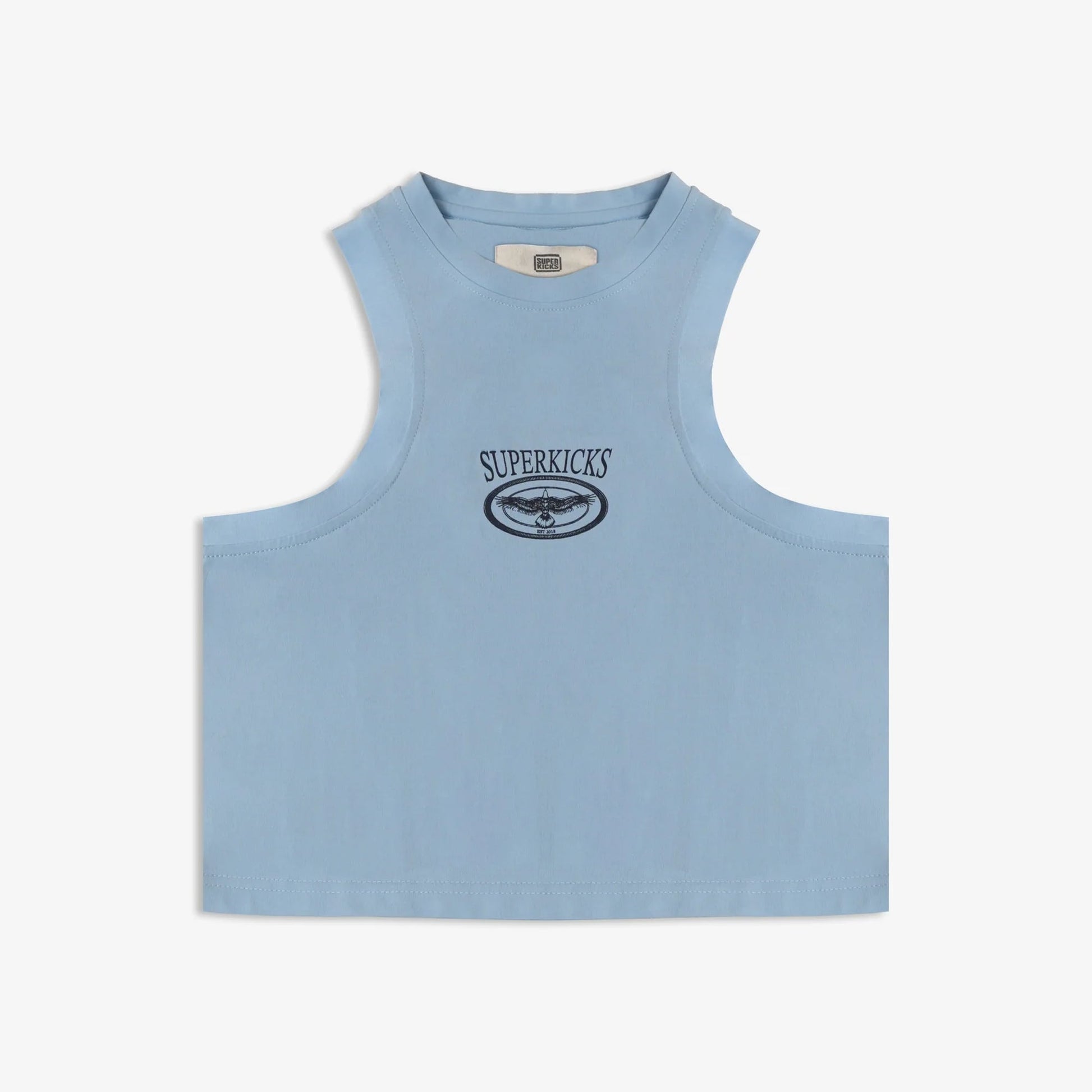 SUPERKICKS | CROP TOP { LIGHT BLUE