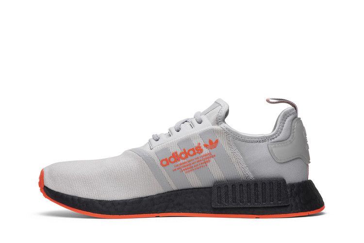 adidas NMD R1 Grey Solar Red