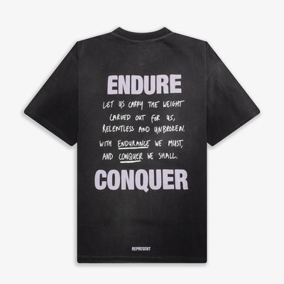 REPRESENT | ATLAS T-SHIRT { STAINED BLACK