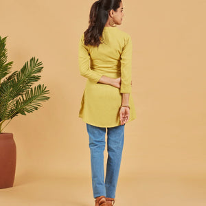 Grass Yellow Short Top