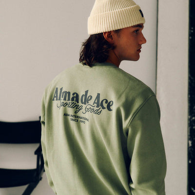 Alma De Ace Sporting Goods Light Green Sweatshirt