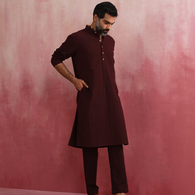trueBrowns Men's Cola Kurta