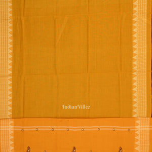 Maroon Yellow Doll Odisha Ikat Sambalpuri Cotton Dress set with Dupatta