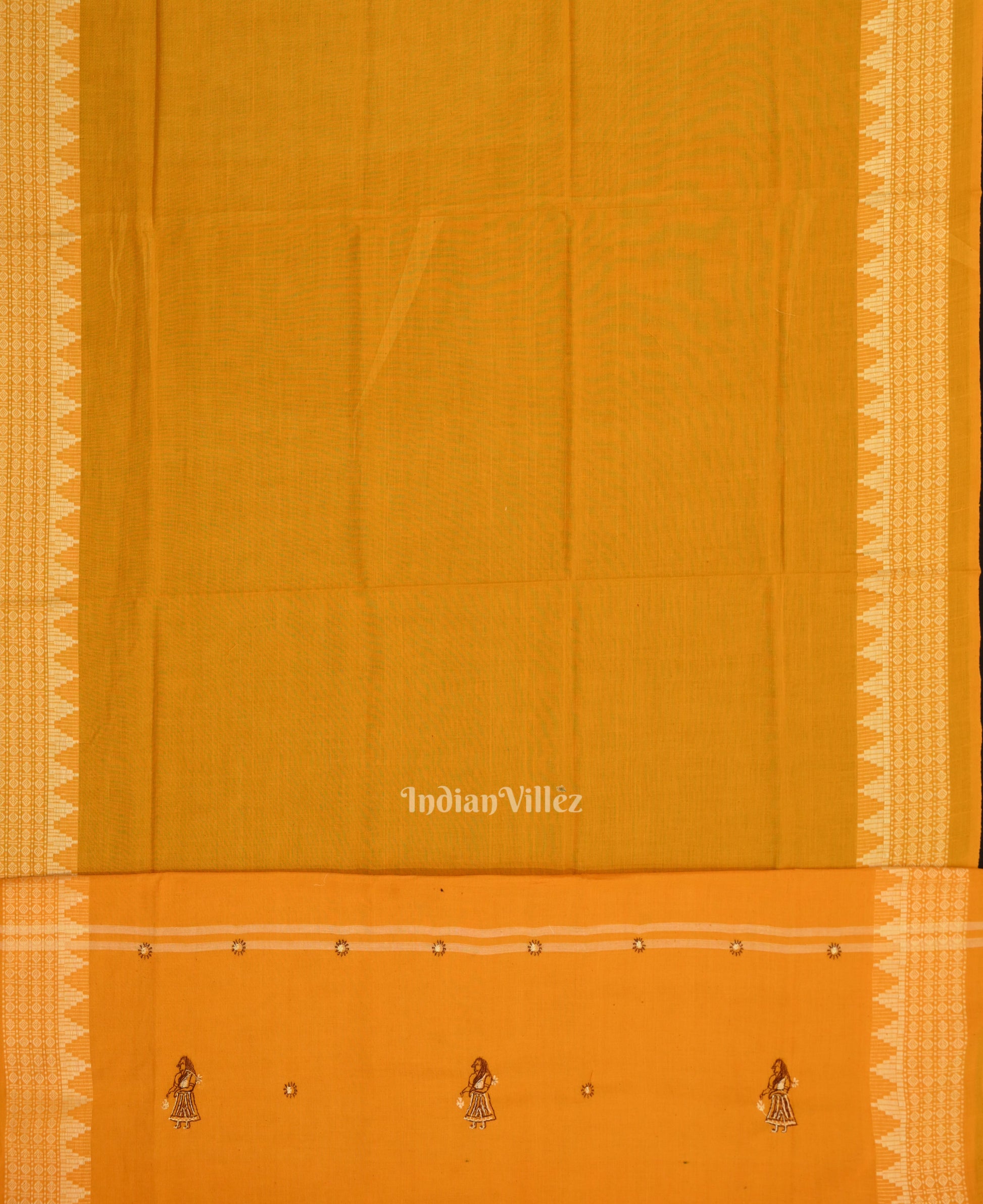 Maroon Yellow Doll Odisha Ikat Sambalpuri Cotton Dress set with Dupatta