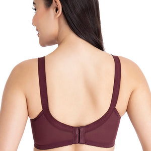 Magic Support Non Padded Non-Wired Full Coverage Bra - Crushed Violet