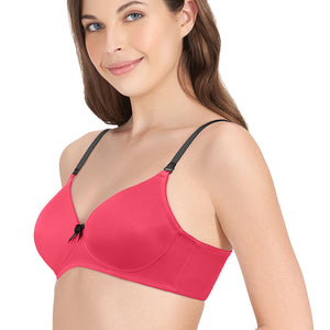 Smooth Dreams Padded Non-wired T-shirt Bra - Cerise