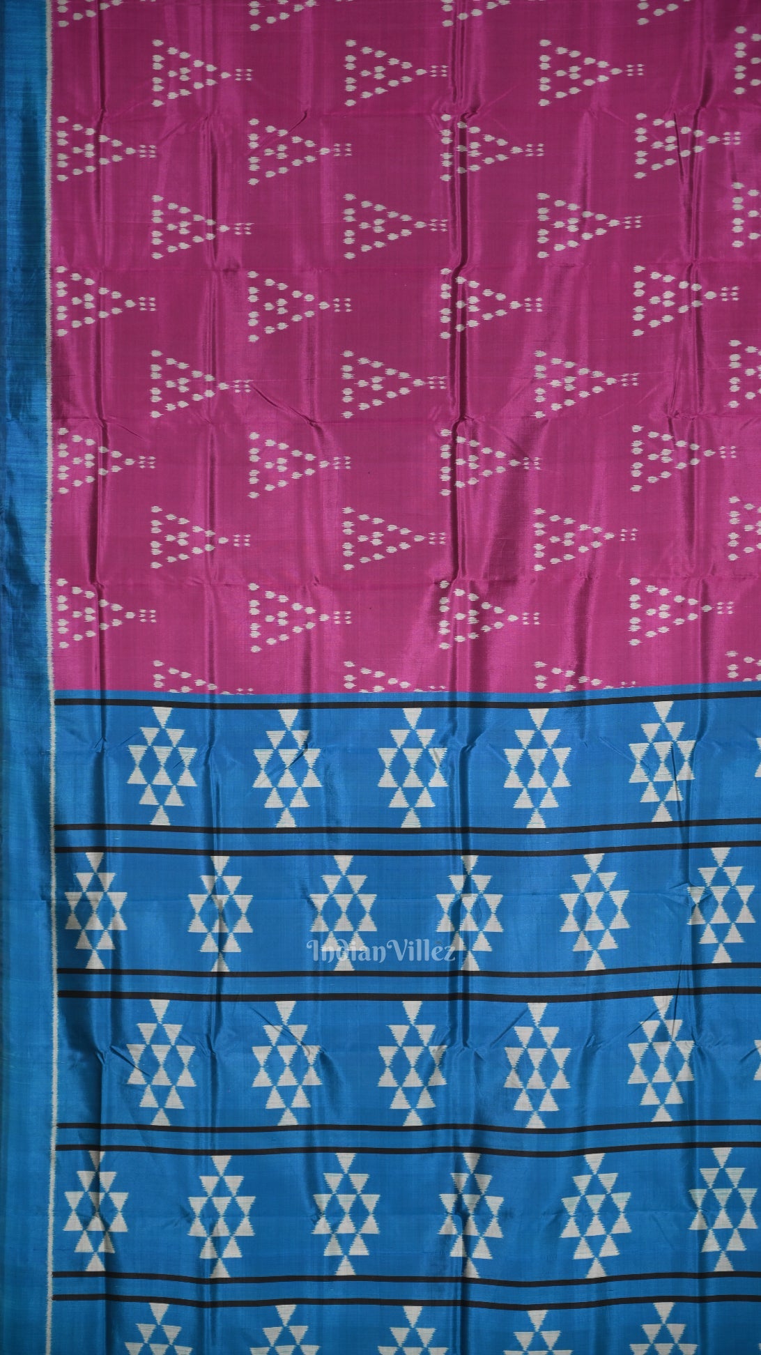 Magenta Pink Jhoti Odisha Ikat Contemporary Designer Saree