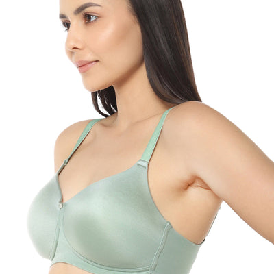 Cloudsoft Padded & Non-Wired Bra  - Pastel Green