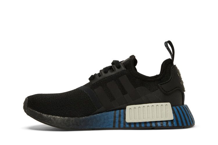 adidas NMD R1 Black Metal Grey Lush Blue