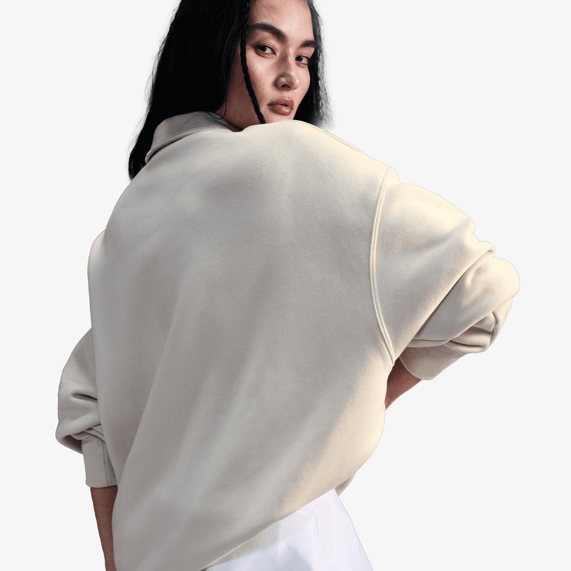 NIKE | SPORTSWEAR PHONEIX FLEECE { LT OREWOOD BRN/SAIL