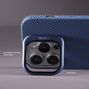 iPhone 14 Stent Kickstand Carbon Fiber Textured Case