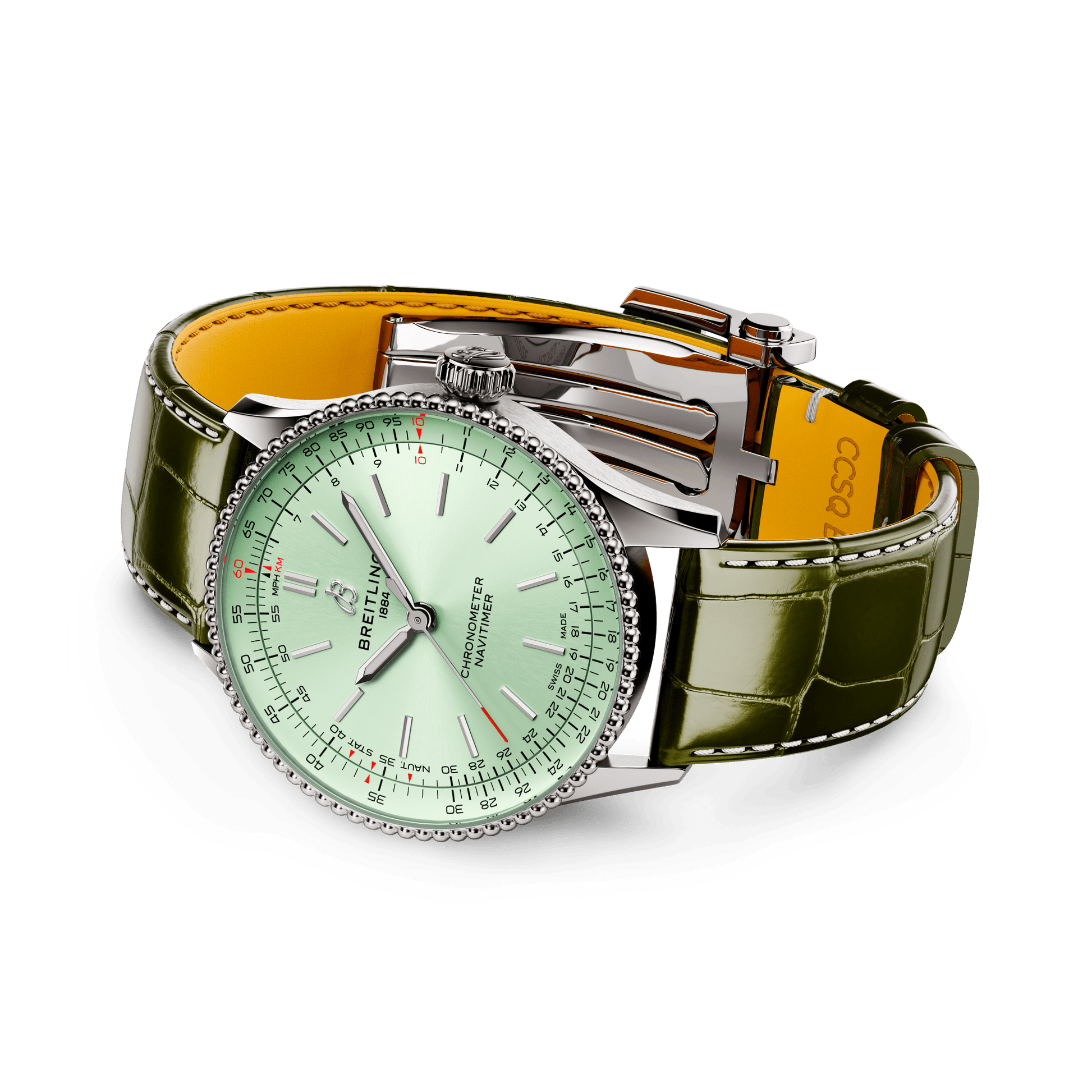 Breitling Navitimer Automatic Mint Green Dial Unisex 36 MM Watch