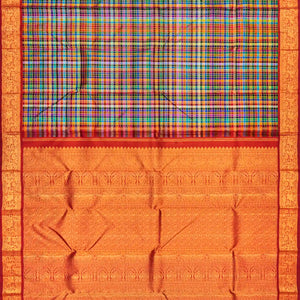 Fifty Thousand Colour Handloom Korvai Silk Saree