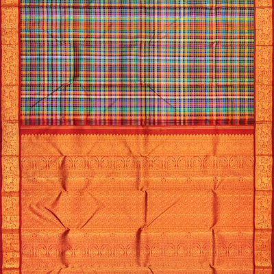 Fifty Thousand Colour Handloom Korvai Silk Saree