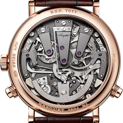 Breguet Tradition 7077 Skeleton Dial Brown 44 MM Watch for Men