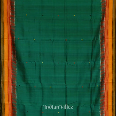 Green Red Kathiphera Odisha Ikat Khandua Silk Saree