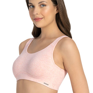All Day Lounge Non-padded & Non-wired Bra - Pink Marl