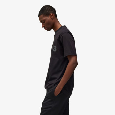 Y-3 | LOGO SHORT SLEEVE TEE { BLACK