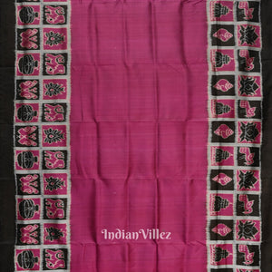 Magenta Pink Nabakothi Contemporary Designer Silk Saree