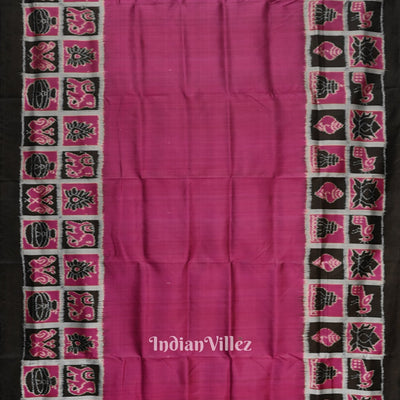 Magenta Pink Nabakothi Contemporary Designer Silk Saree