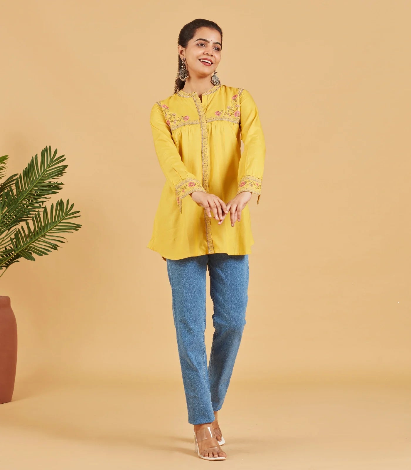 Sunshine Yellow Short Top