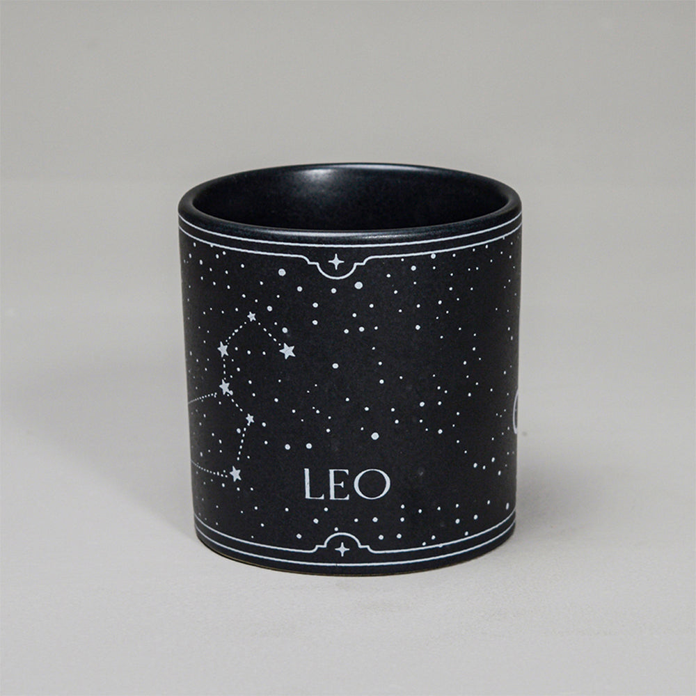 Black - Ceramic Sunsign Theme Coffee Mug Leo (350ml)