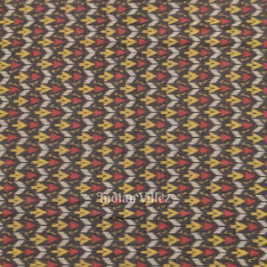 Multi Color Arrows Motif Sambalpuri Odisha Ikat Cotton Fabric