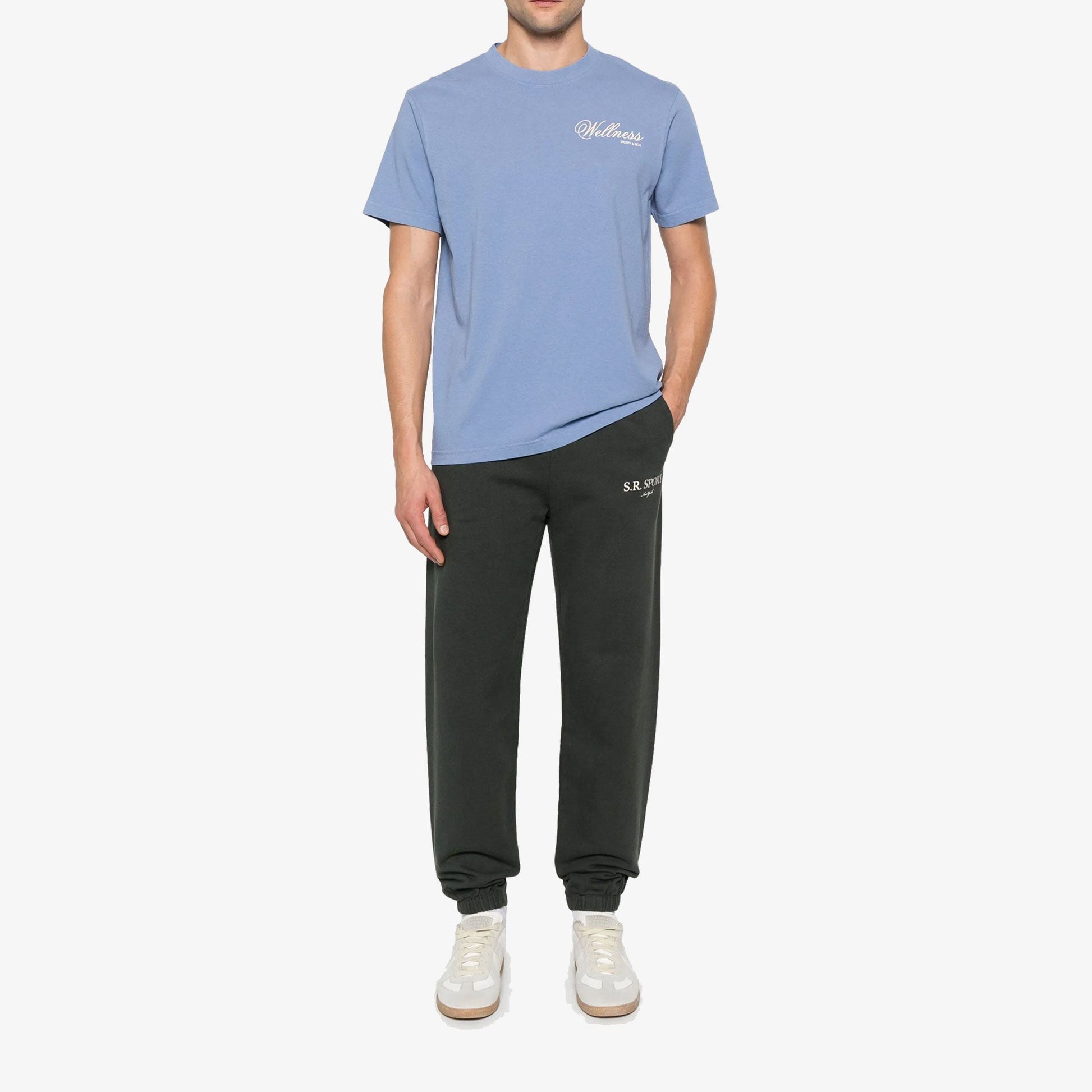 SPORTY & RICH | CARLYLE T-SHIRT { BLUE