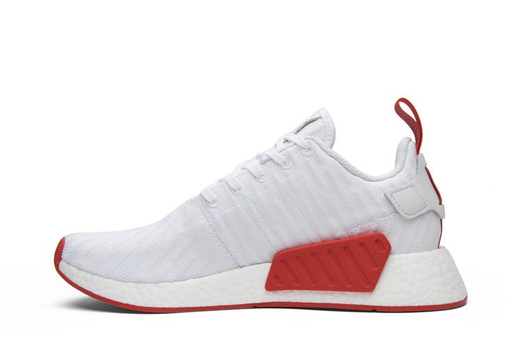 adidas NMD R2 White Core Red Two Toned