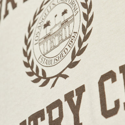 SPORTY & RICH | VARSITY CREST TEE { CREAM