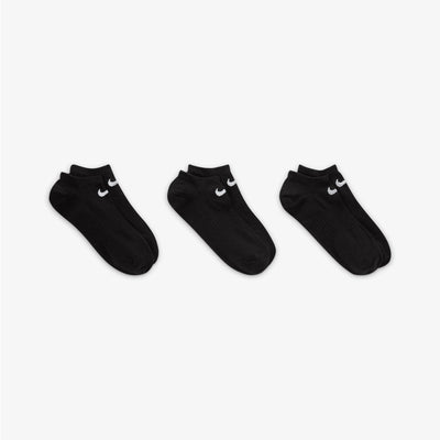 NIKE | PERFORMANCE LIGHTWEIGHT TRAINING NO-SHOW SOCKS (3 PAIRS) { BLACK/WHITE