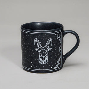 Black - Ceramic Sunsign Theme Coffee Mug Capricon (350ml)