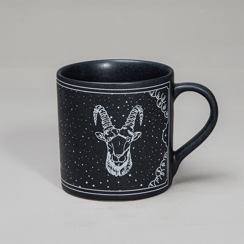Black - Ceramic Sunsign Theme Coffee Mug Capricon (350ml)