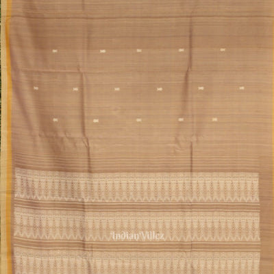 Golden Yellow Dual Tone Gopalpur Tussar Silk Saree