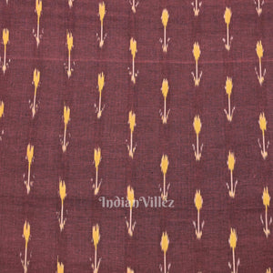 Purple Pochampally Ikat Cotton Fabric