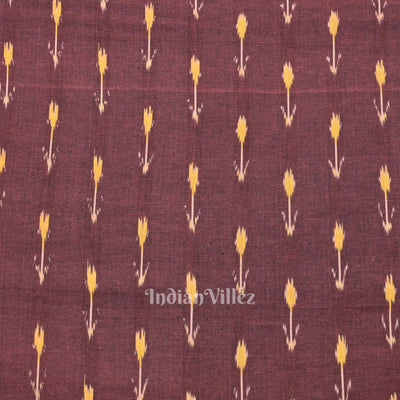 Purple Pochampally Ikat Cotton Fabric