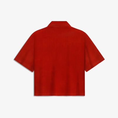 F A R A K | BASICS RED BAGRU SHIRT { RED