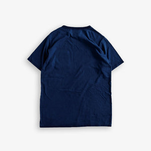 FDMTL | PRINTED PAISELY INDIGO TEE  { INDIGO