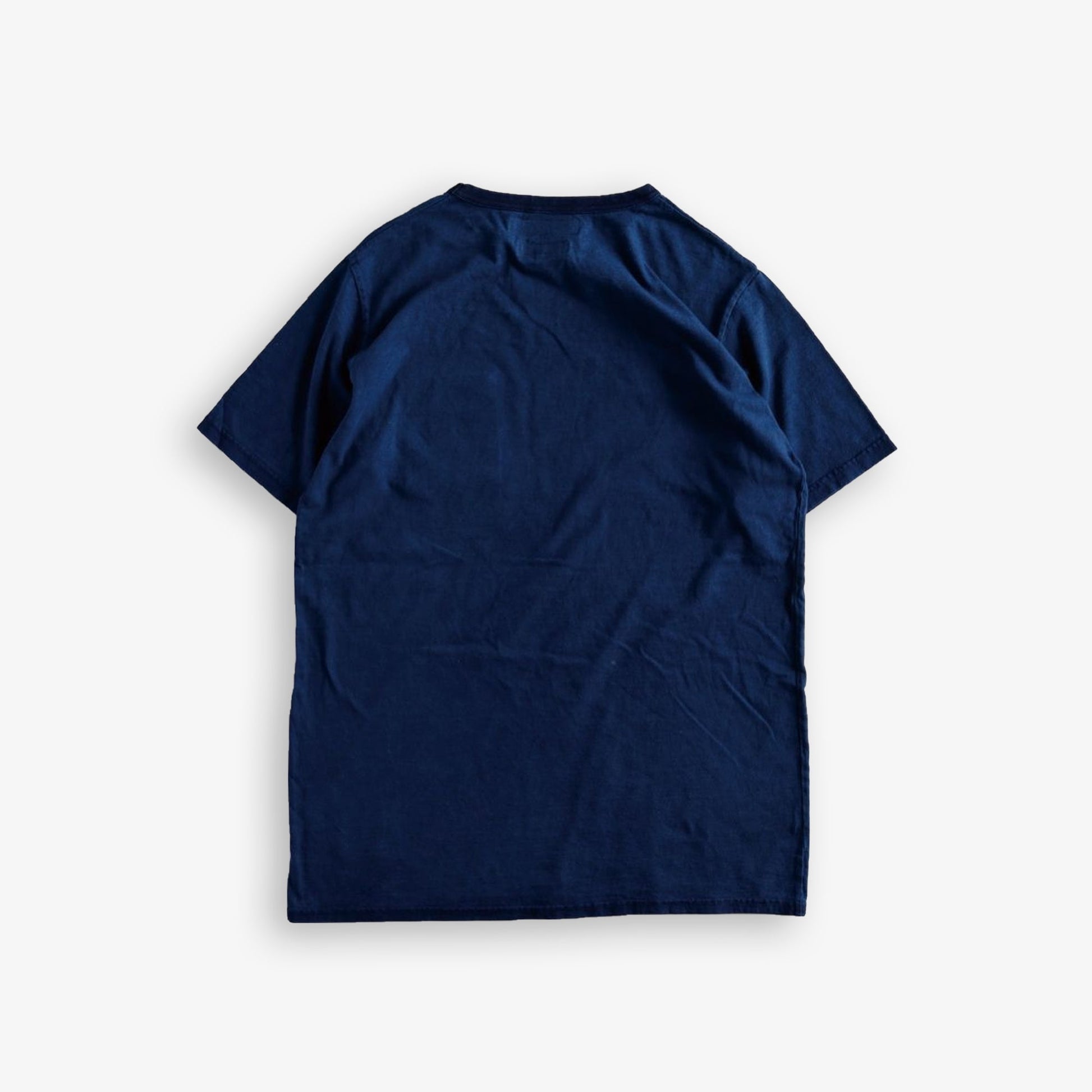 FDMTL | PRINTED PAISELY INDIGO TEE  { INDIGO