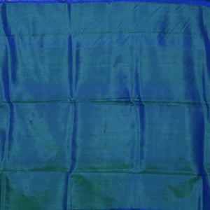 Peacock blue Handwoven Baluchari Silk Saree